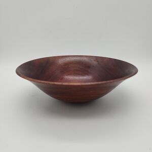 David Fry Wood Turned Bowl Decorative Hand Made Rustic Artist Signed 1985 #224